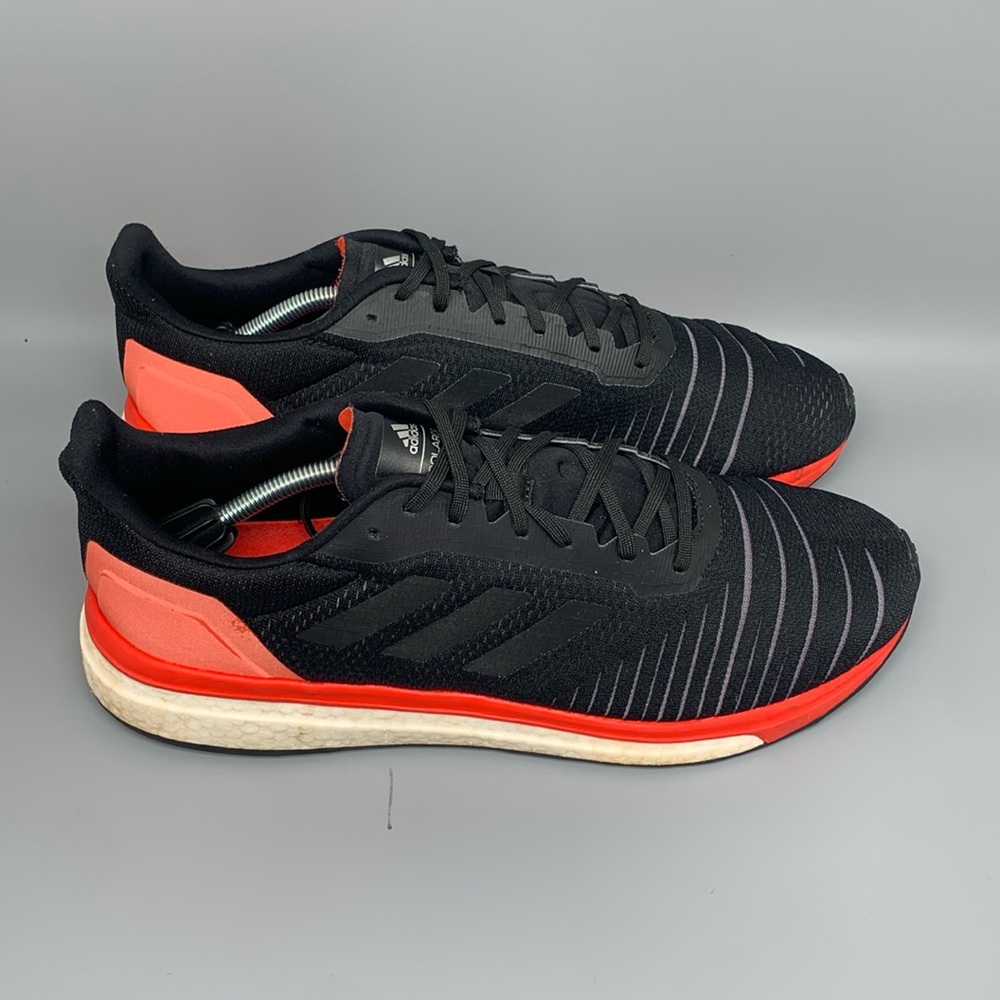 Adidas Solar Boost Red Black Running Shoes AC8134 Men's Sz 13